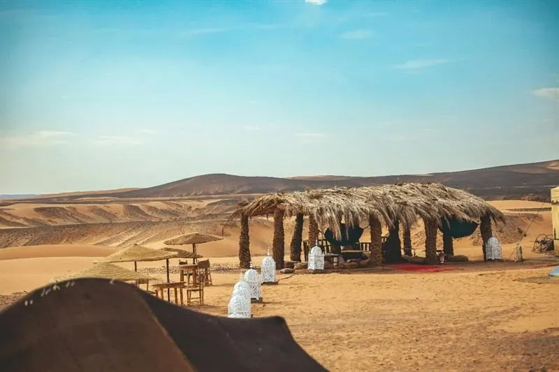 Notte in un campo nomade tradizionale